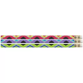 (12 Dz) Geometric Glitz Pencils 12