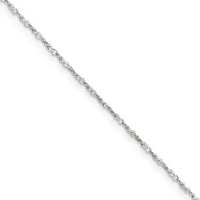 1.4mm Sterling Silver, Twisted Serpentine Chain Necklace