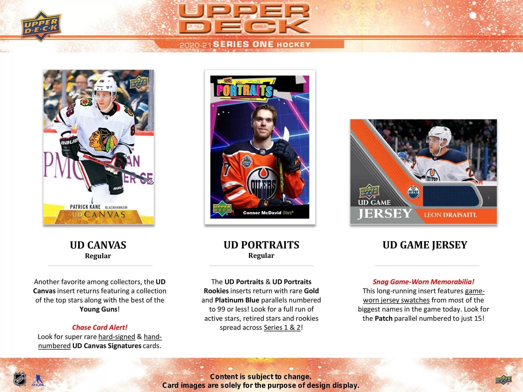 2020/21 Upper Deck Series 1 Hockey Hobby Box 24 Packs Per Box, 8 Cards Per Pack IN STOCK