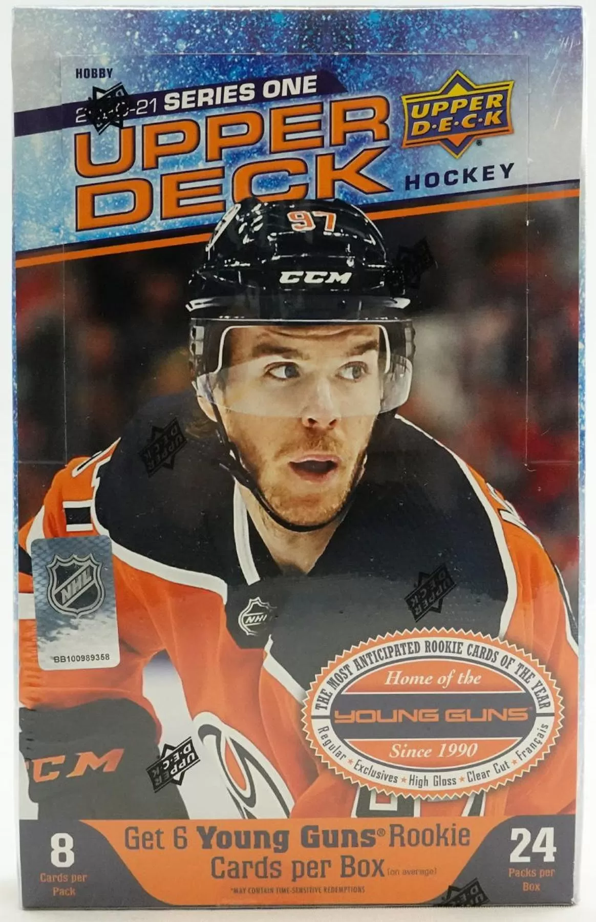 2020/21 Upper Deck Series 1 Hockey Hobby Box 24 Packs Per Box, 8 Cards Per Pack IN STOCK