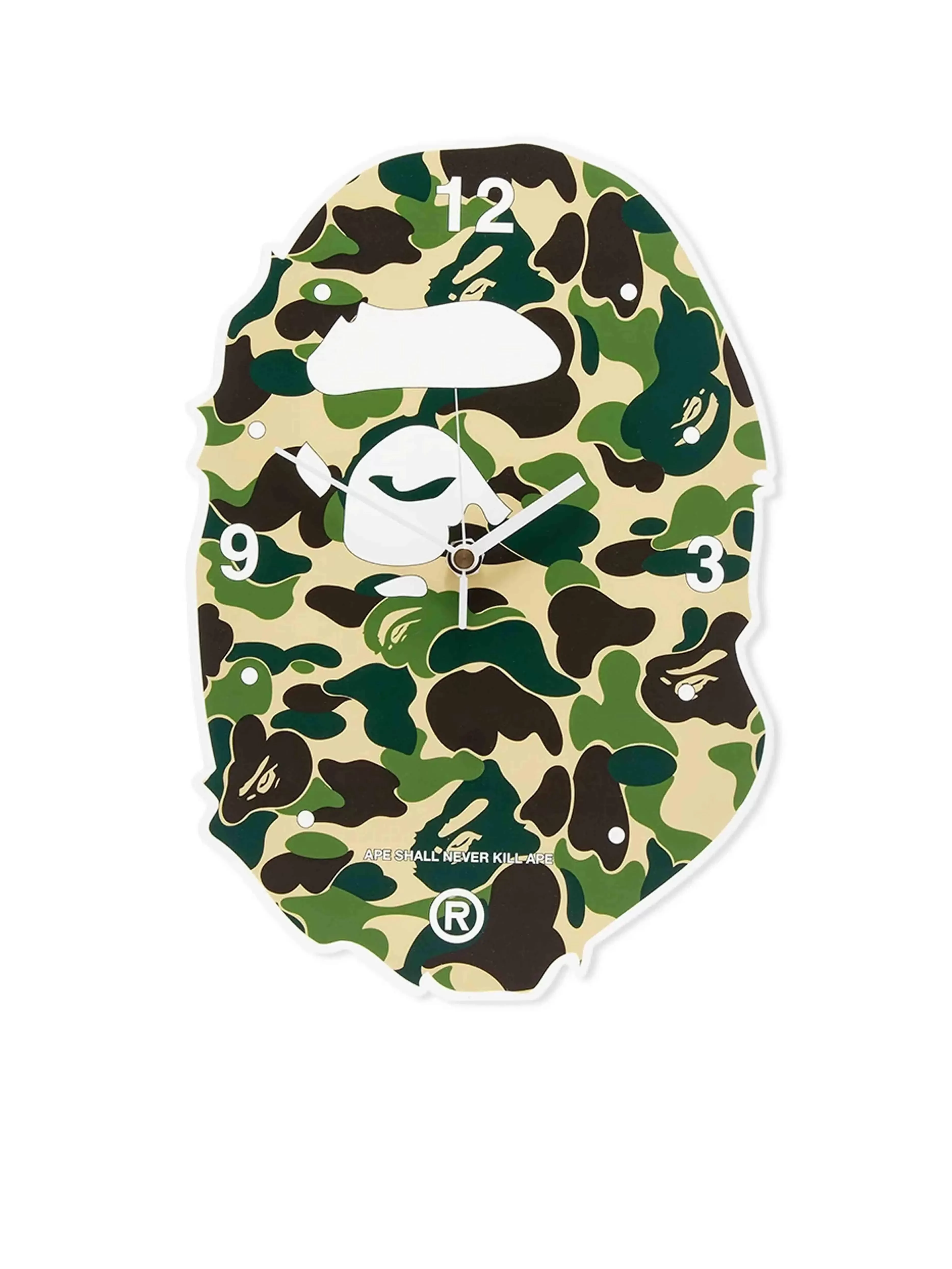 A Bathing Ape Glow In The Dark Ape Head Wall Clock [USED]