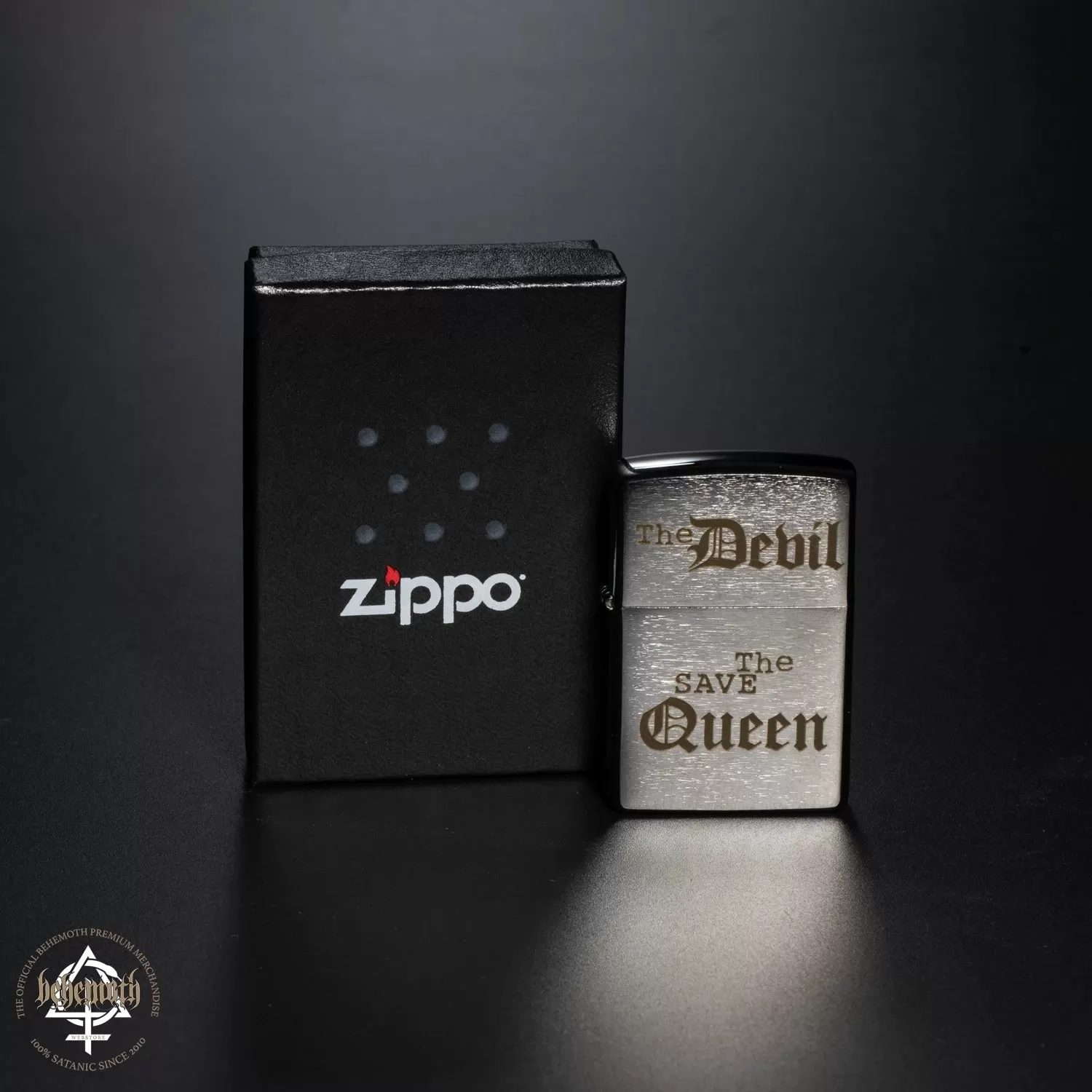 A Behemoth ZIPPO 'The Devil Save The Queen' lighter