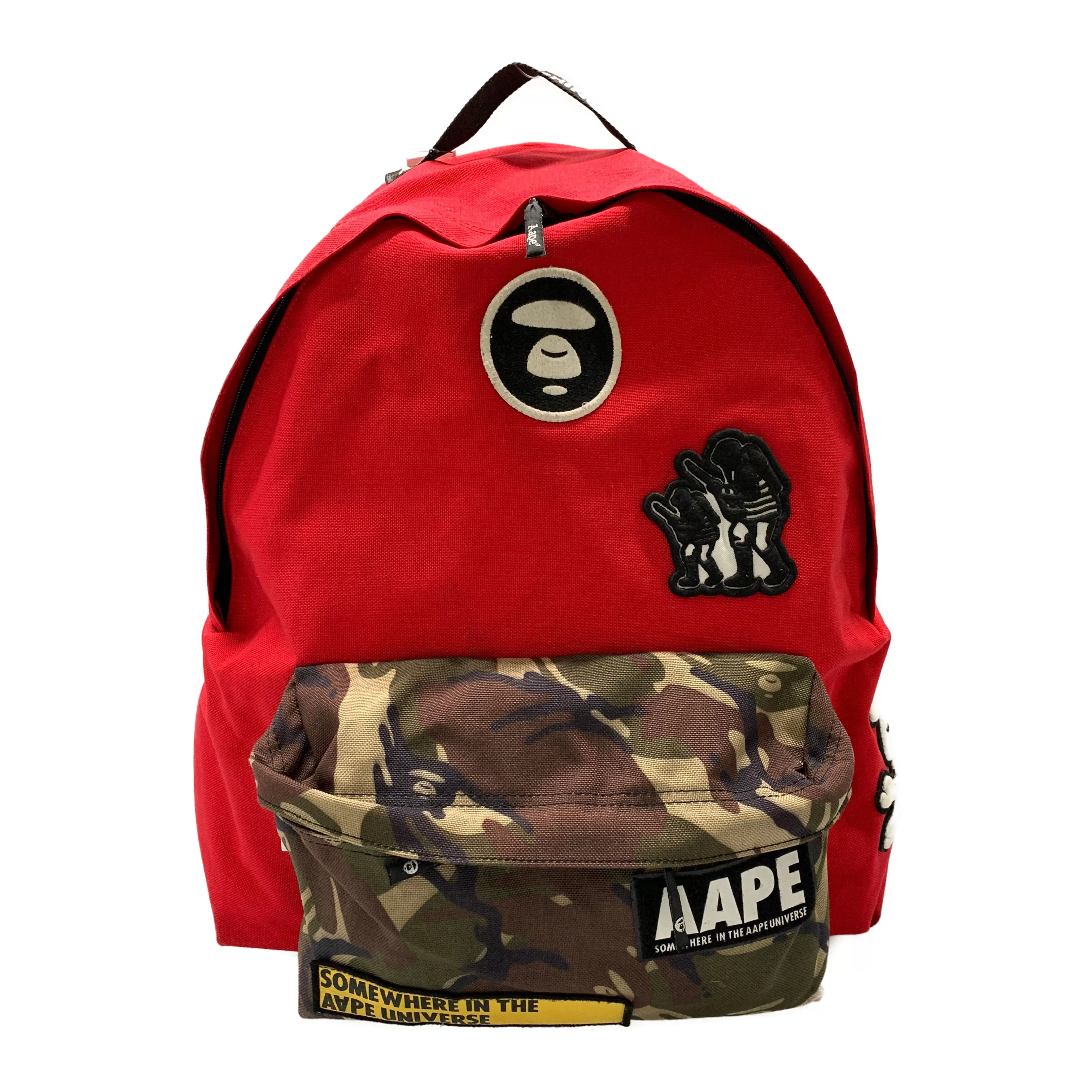 AAPE BY A BATHING APE/Backpack/Red/Nylon/AAPBGM4500XX9