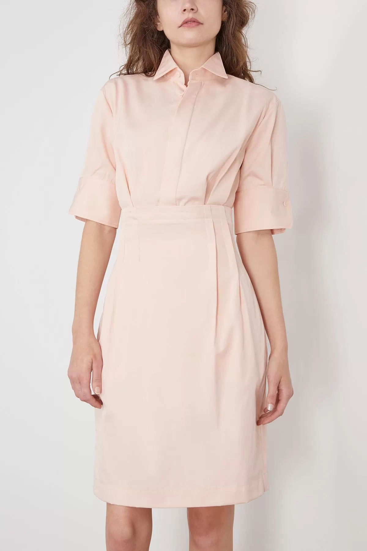 Abiti Smoking Dress in Light Pink