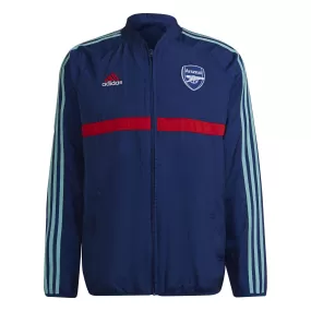 adidas Men's Arsenal 2021/22 Icons Woven Jacket Mystery Blue/Red