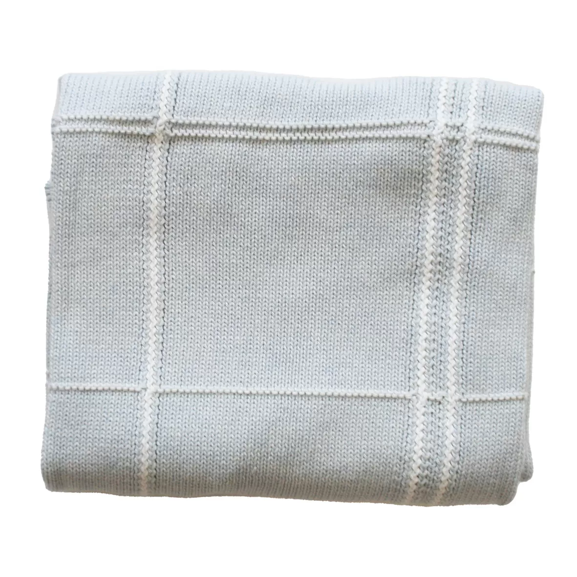 Alimrose - Grid Baby Blanket Powder Blue