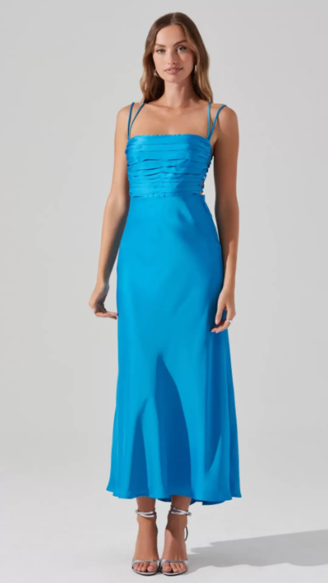 Antlia Maxi Dress - Turquoise Blue