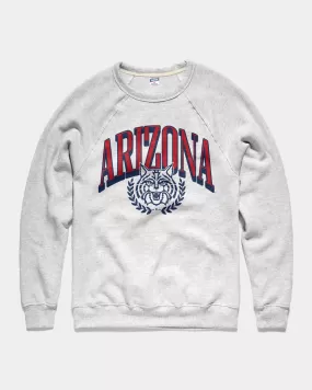 Arizona Wildcats Varsity Arch Ash Grey Crewneck