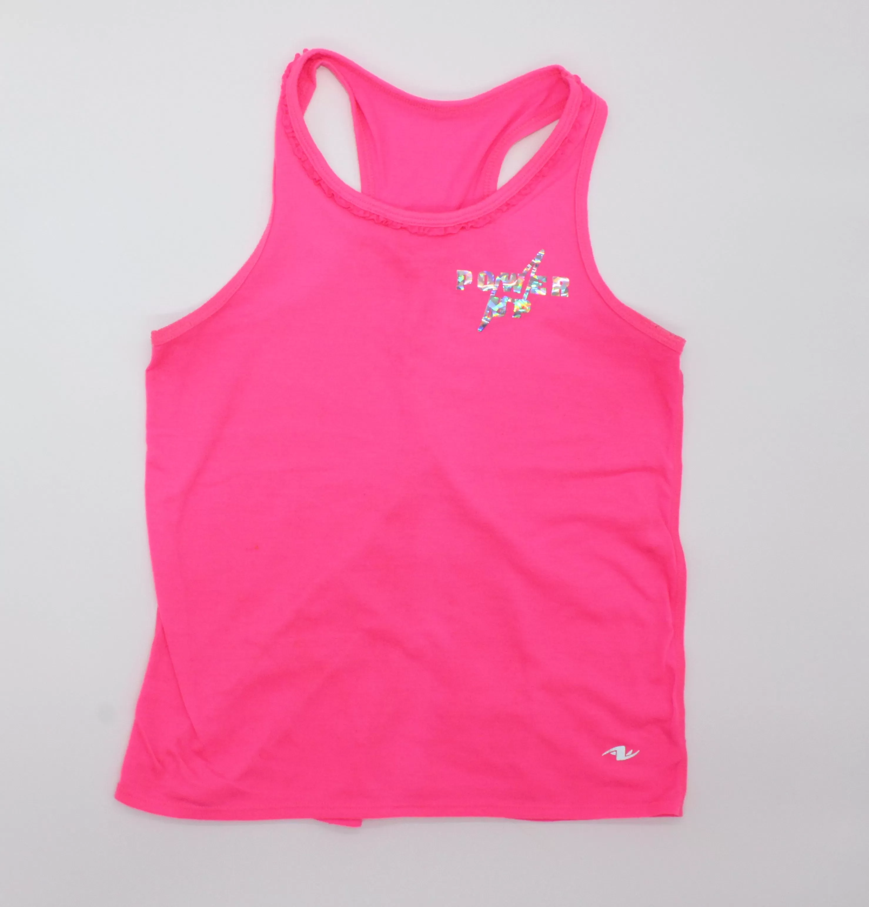 Athletic Works Pink Power Up Tank Top with Open Back 10-12Y EUC