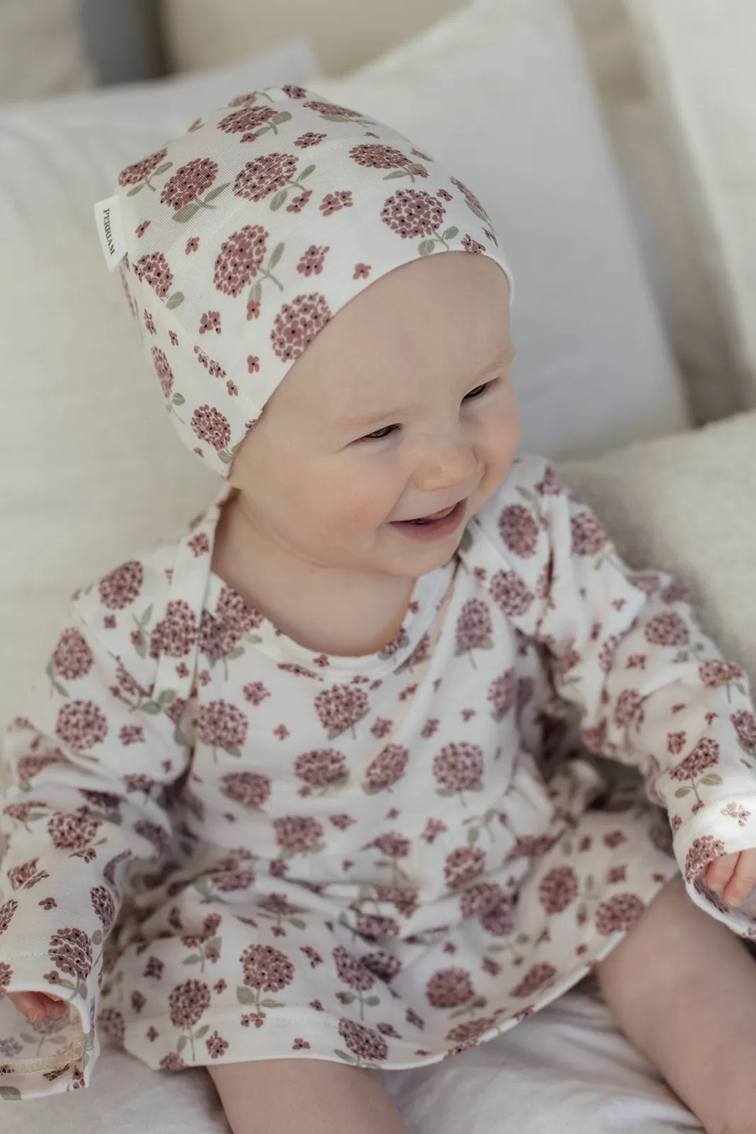 Baby Merino Hat- Hydrangea