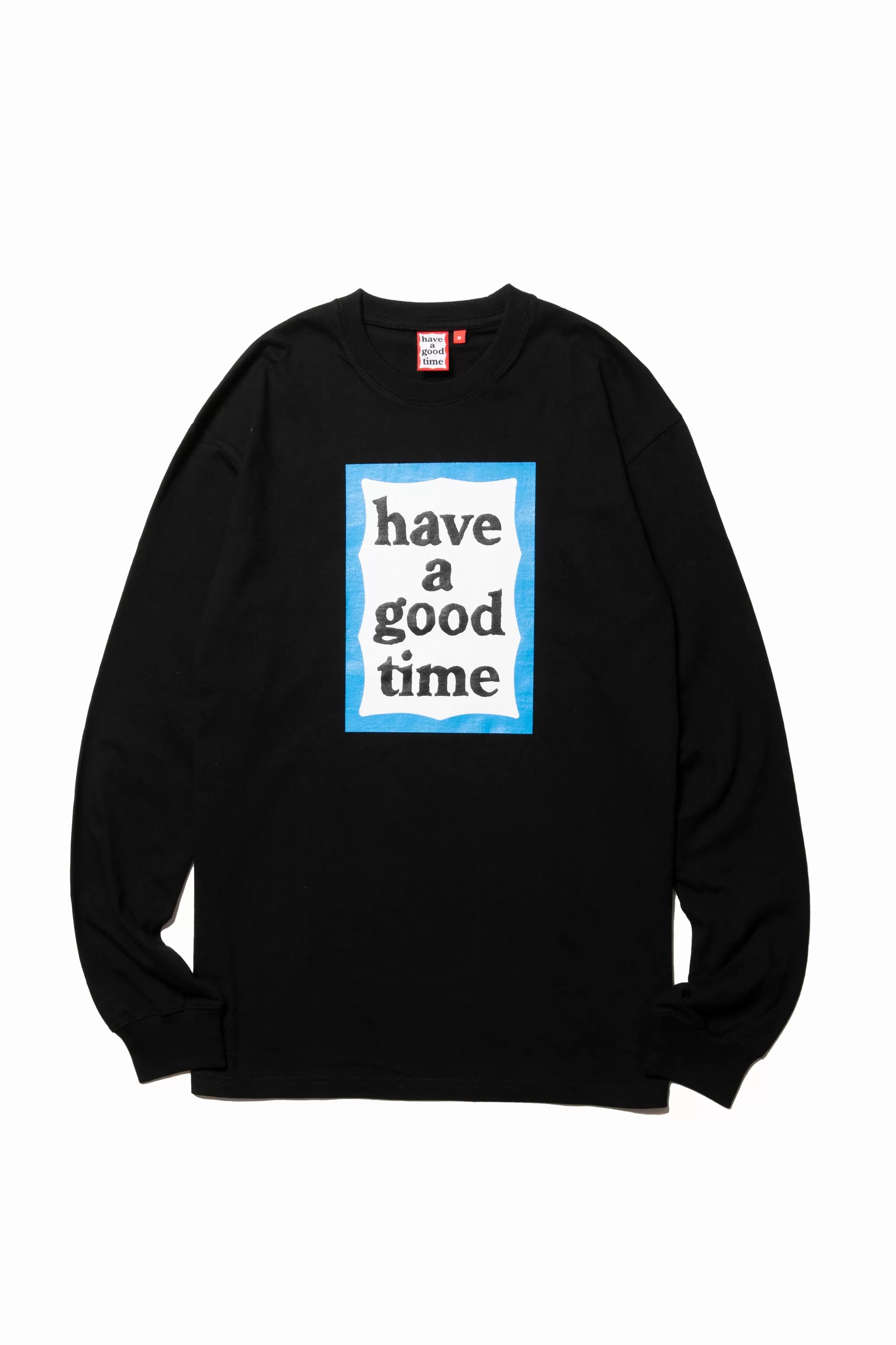 BLUE FRAME L/S TEE BLACK