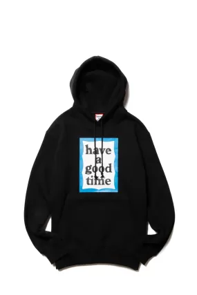 BLUE FRAME PULLOVER HOODIE FL BLACK