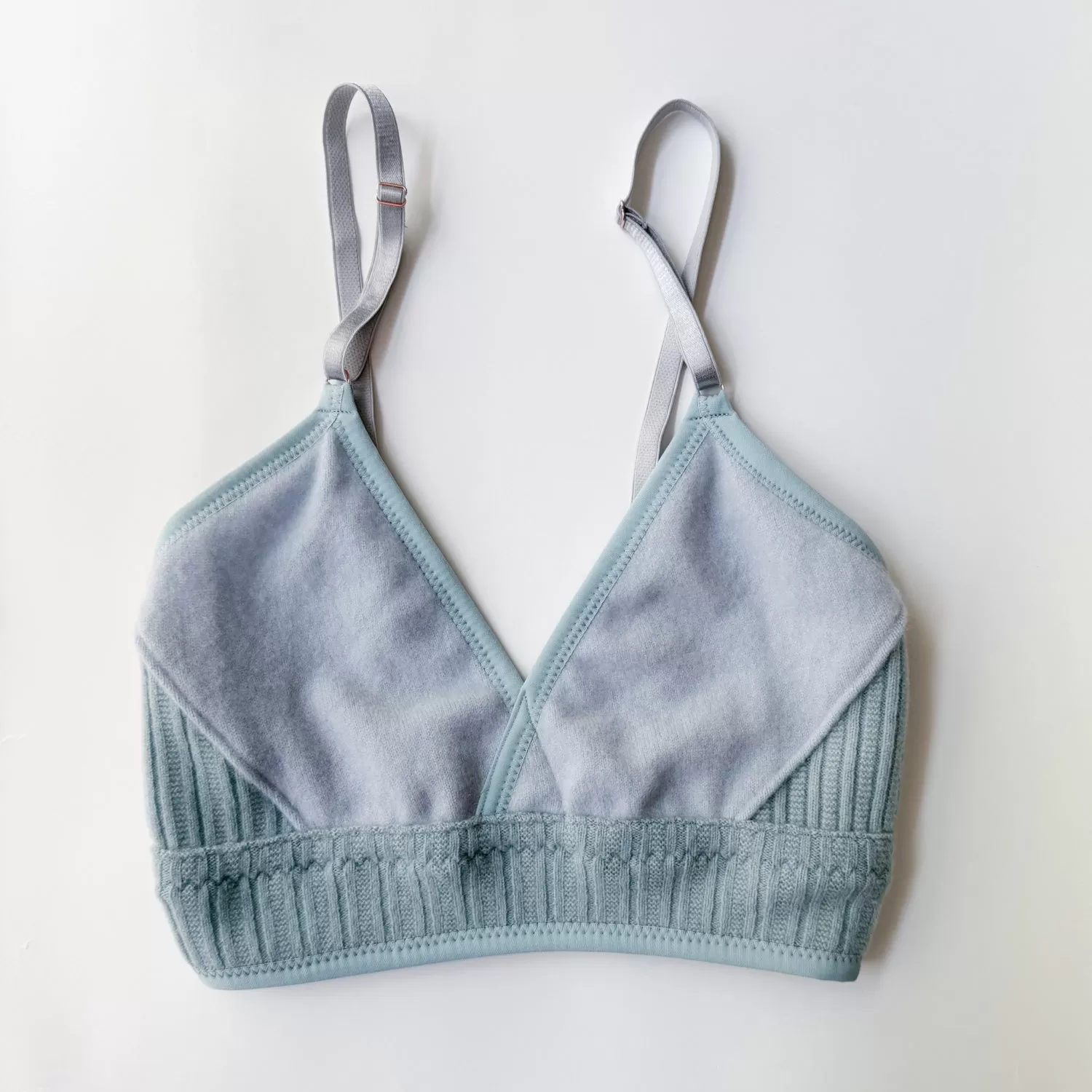 Blue Mint Cashmere bra size Small | Ready to ship cashmere lingerie