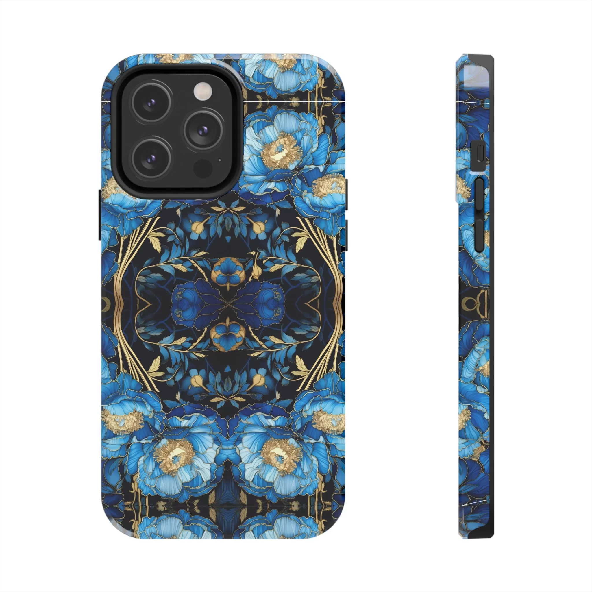 Blue Peony - iPhone Tough Cases