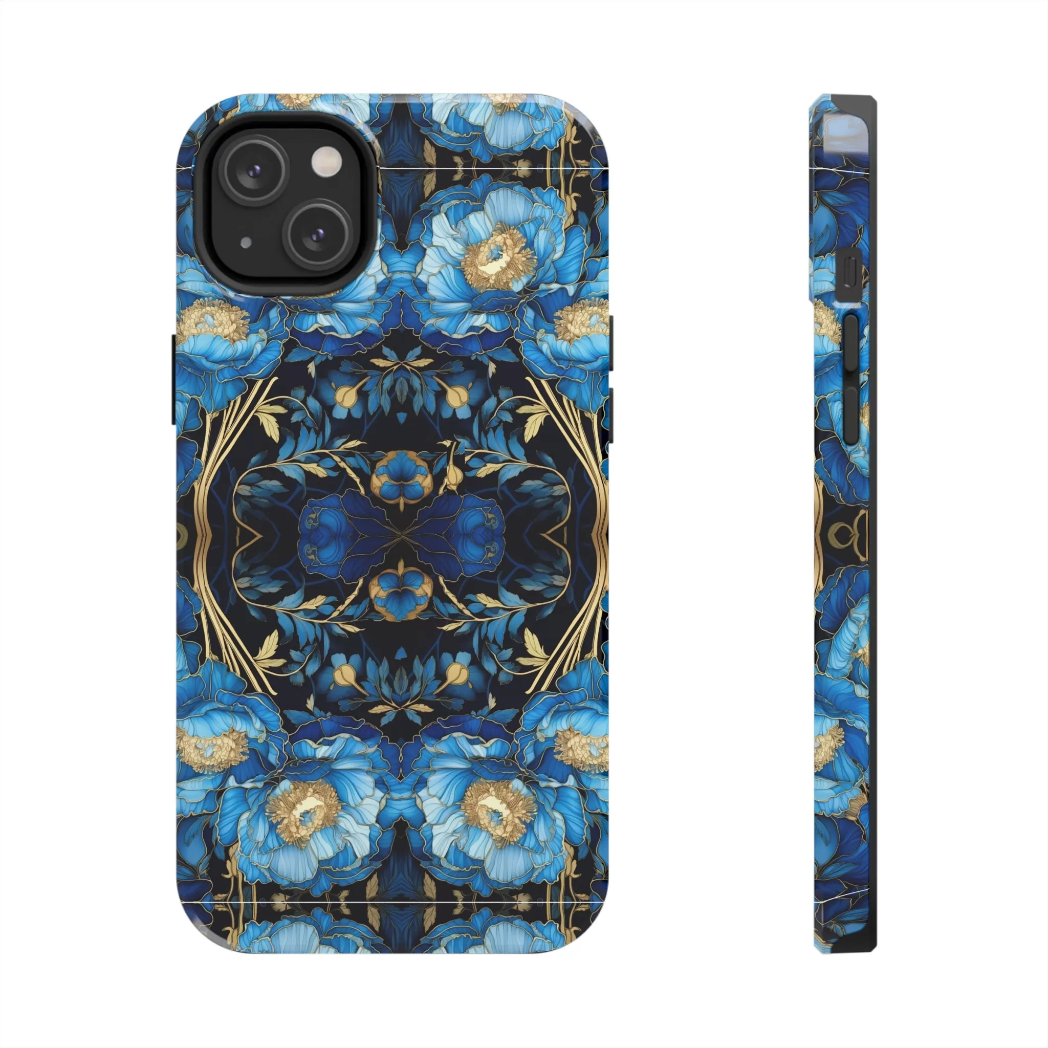 Blue Peony - iPhone Tough Cases