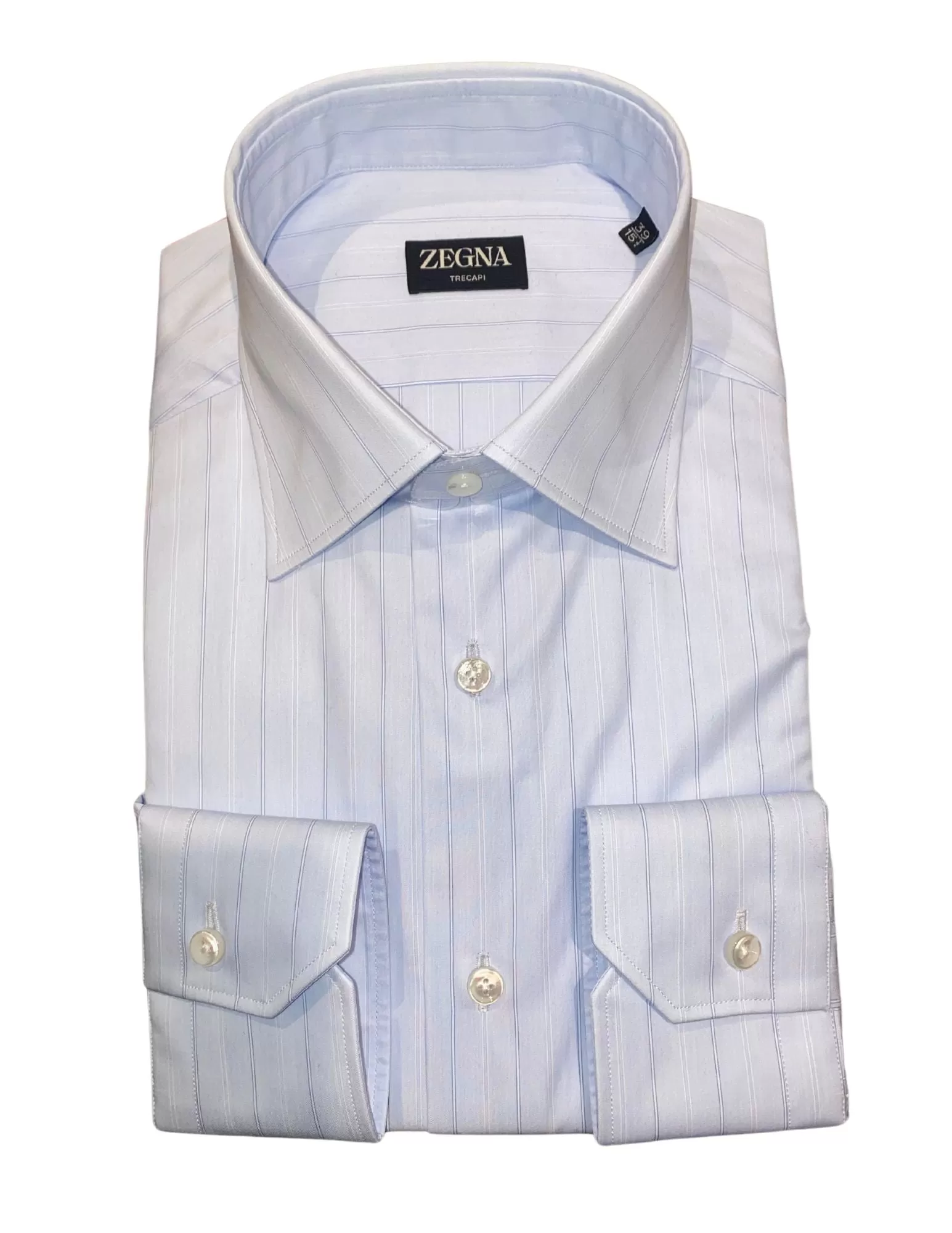 Blue Tonal Stripe Dress Shirt