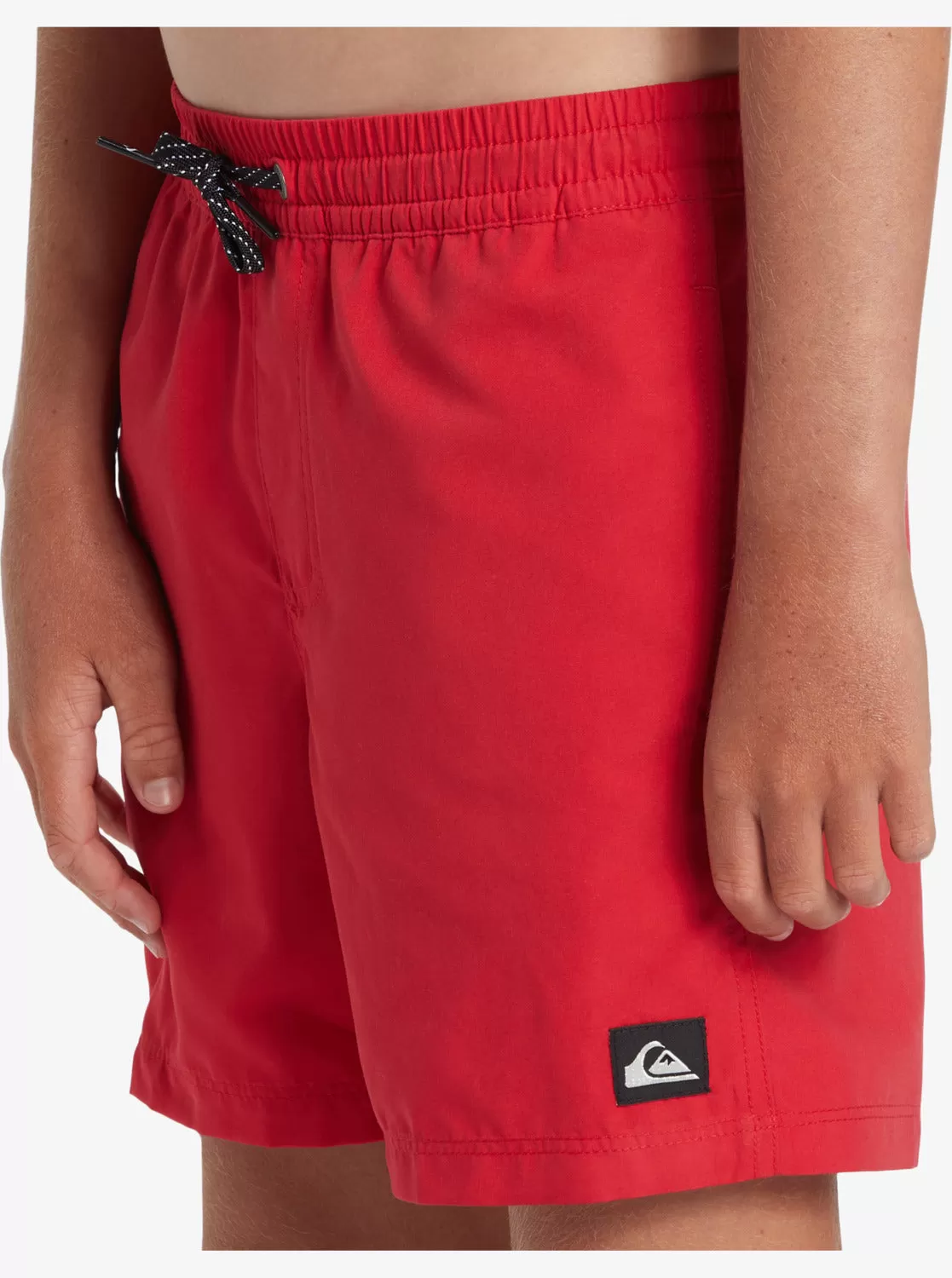 Boys 8-16 Everyday Solid Volley 14" Elastic Waist Shorts - High Risk Red