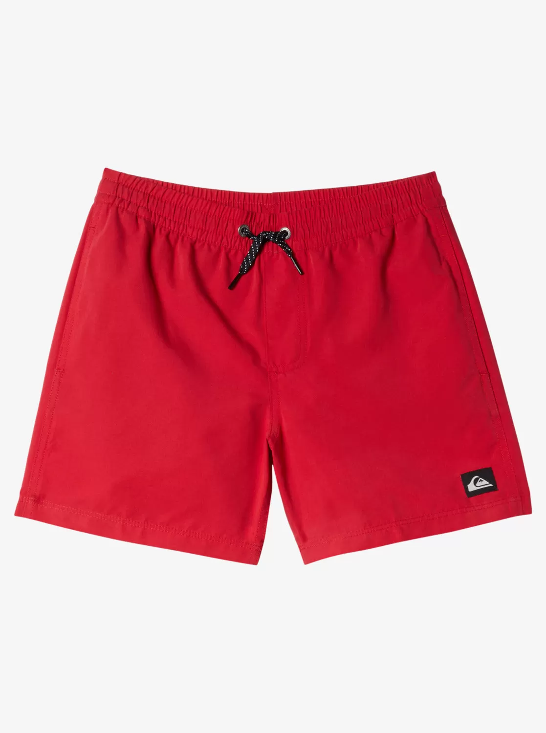 Boys 8-16 Everyday Solid Volley 14" Elastic Waist Shorts - High Risk Red