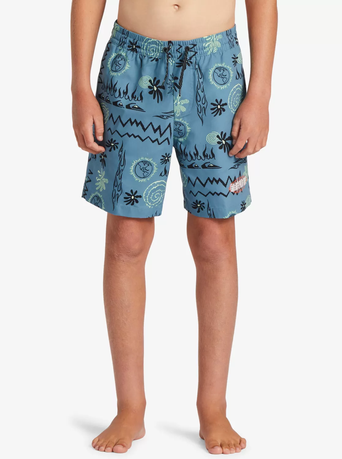 Boys 8-16 Radical Volley 15Nb Elastic Waist Shorts - Blue Shadow