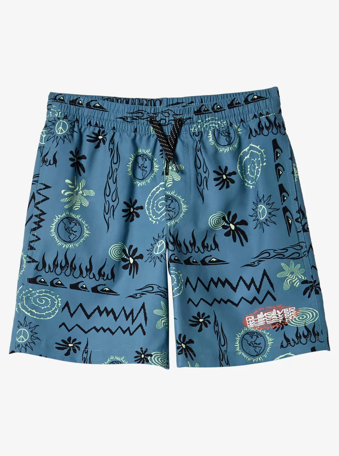 Boys 8-16 Radical Volley 15Nb Elastic Waist Shorts - Blue Shadow