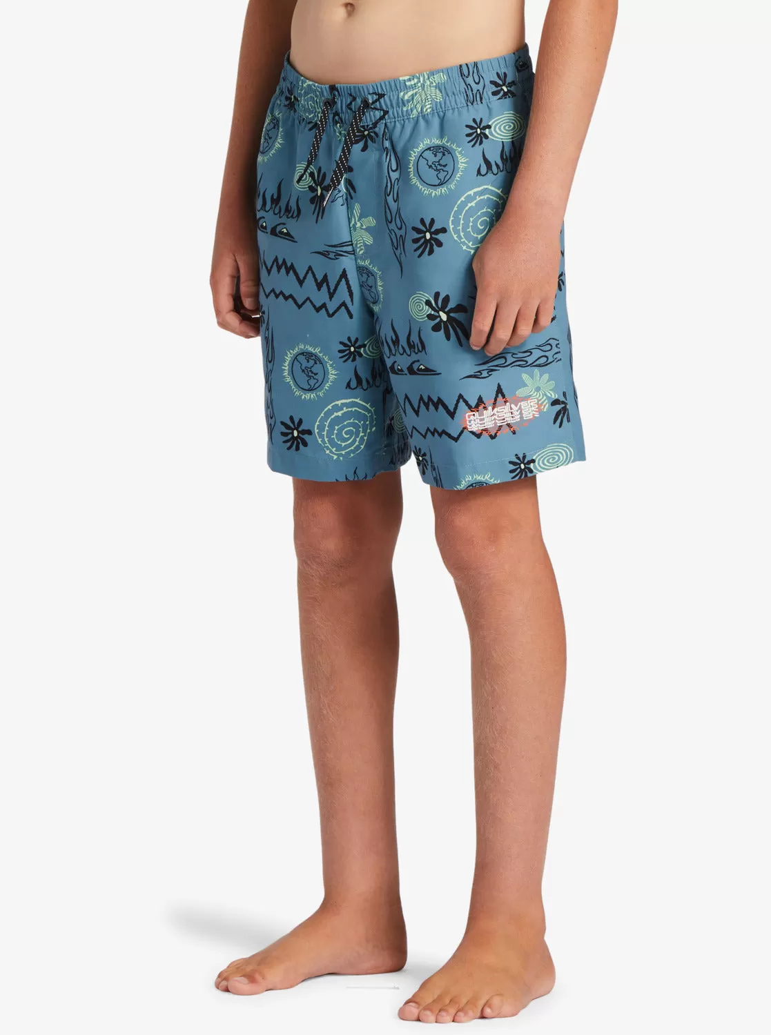 Boys 8-16 Radical Volley 15Nb Elastic Waist Shorts - Blue Shadow