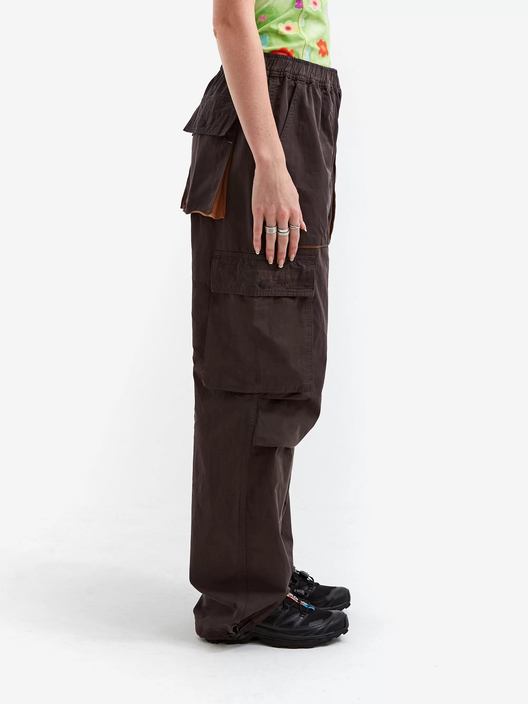 Brain Dead Adjustable Skate Pant W - Brown