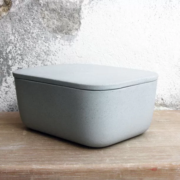 Butter Dish, Stone Blue w/ lid