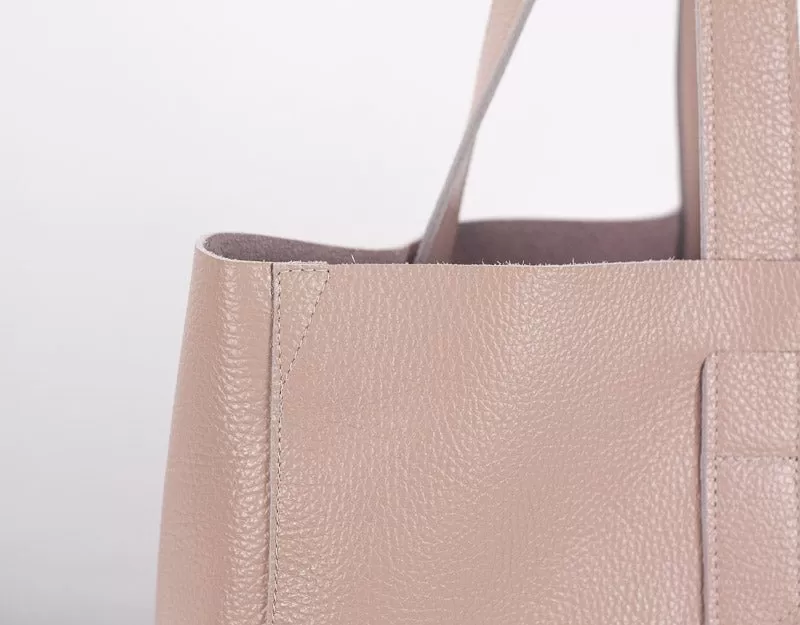 Calisto tote bag - Powder Pink leather