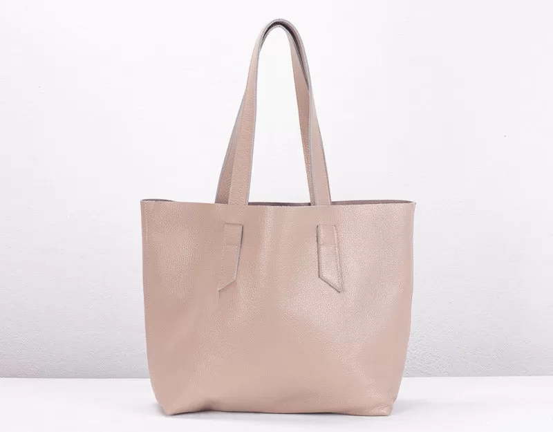 Calisto tote bag - Powder Pink leather