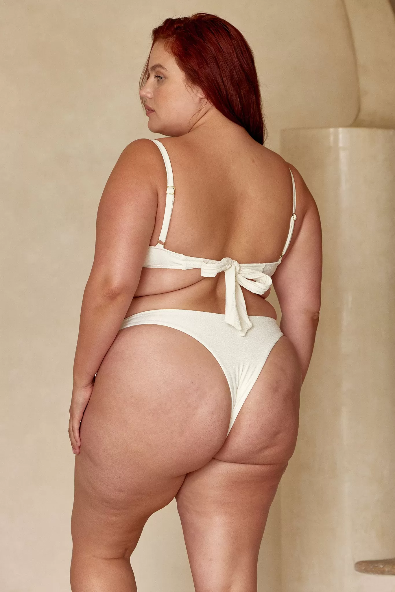 Capri Thong - Ivory Boucle