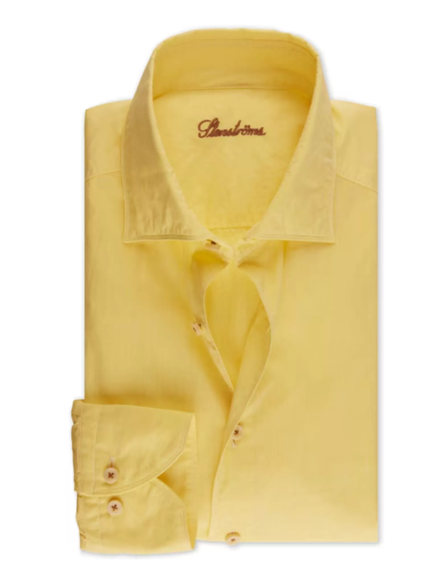 Casual Yellow Poplin Shirt | Fitted Body