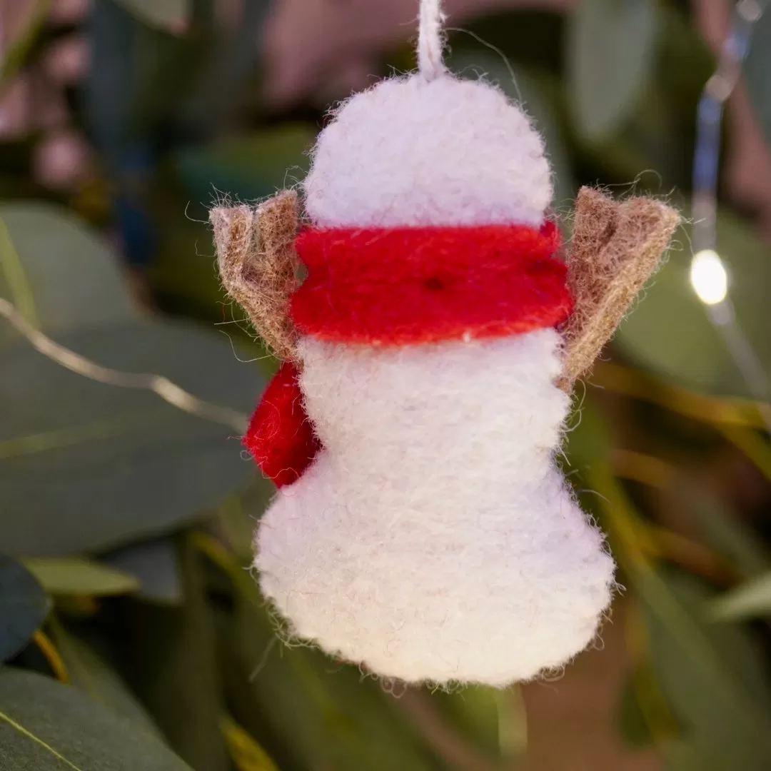 Colourful Felt Snowmen