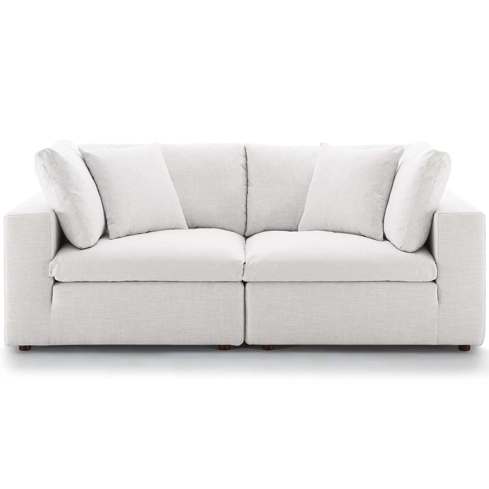 Commix Down Filled Overstuffed 2 Piece Sectional Sofa Set