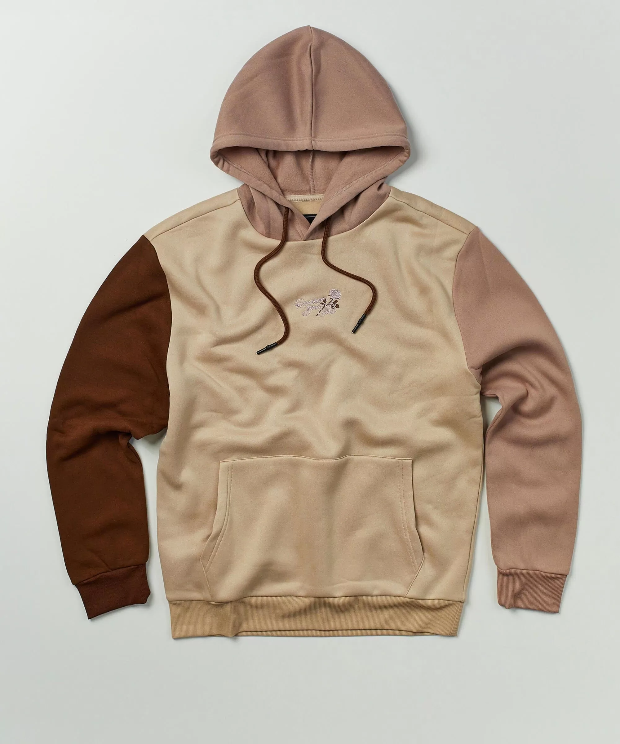 Cross Block Hoodie - Cream