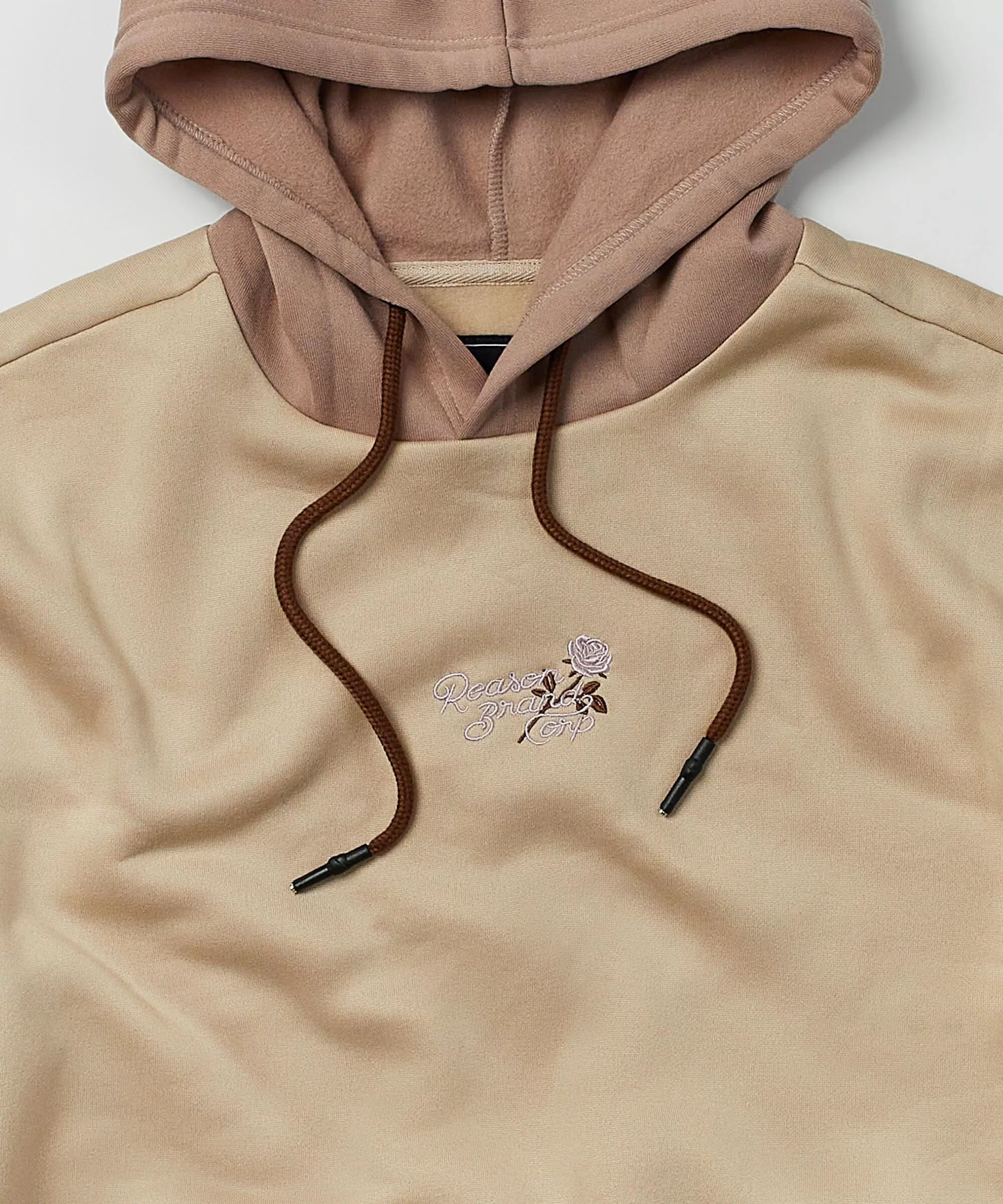 Cross Block Hoodie - Cream