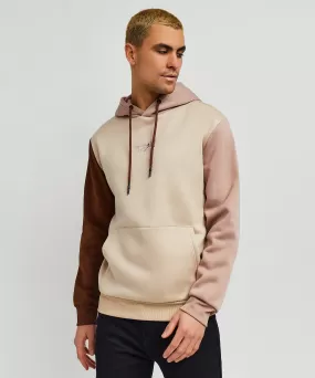 Cross Block Hoodie - Cream