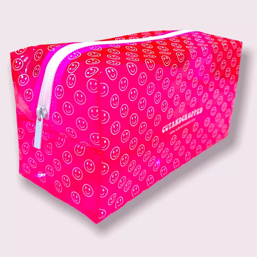 CUTANDCROPPED Pink Makeup Bag