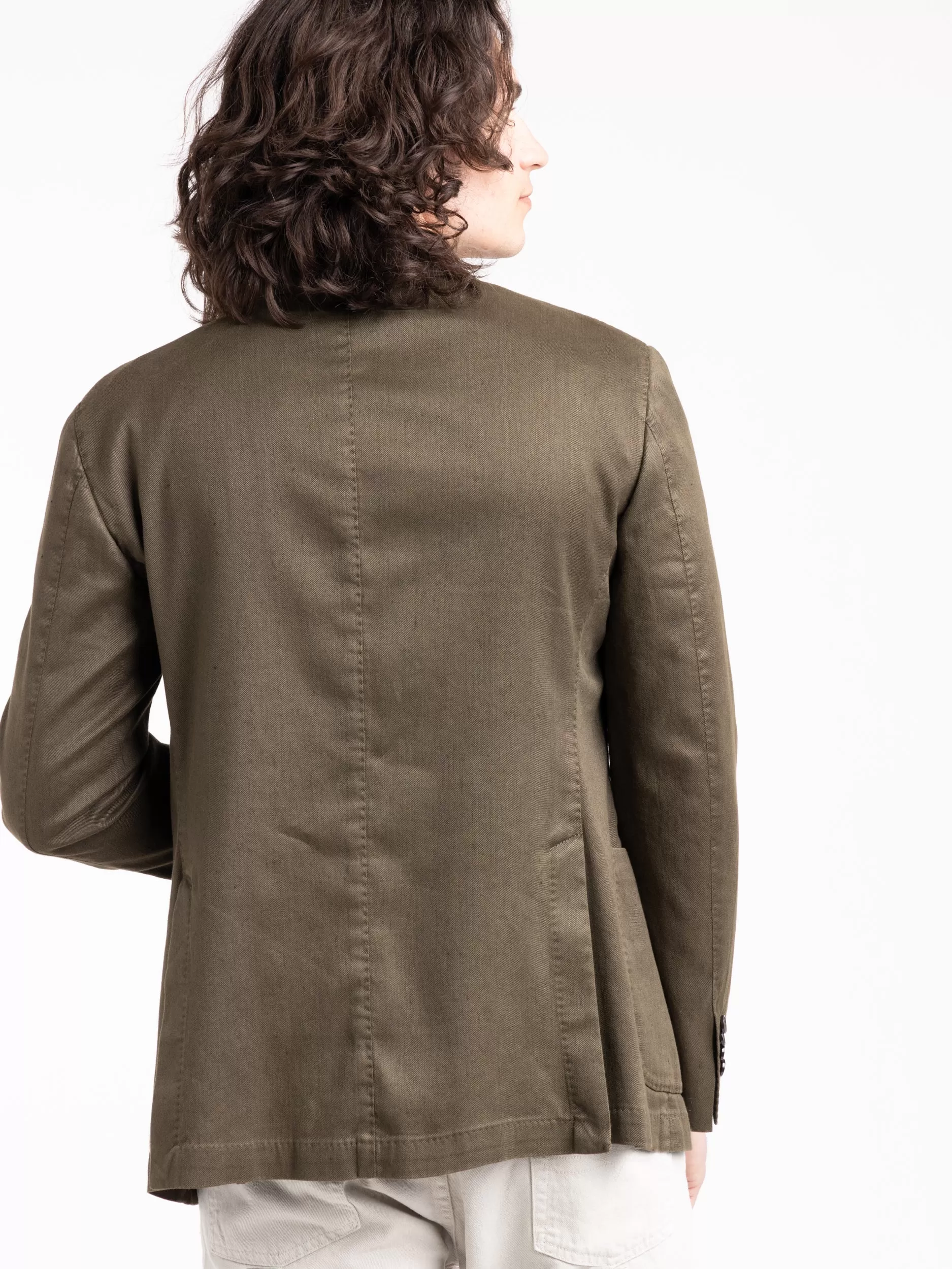 Dark Green Garment-Dyed Jack Sport Jacket