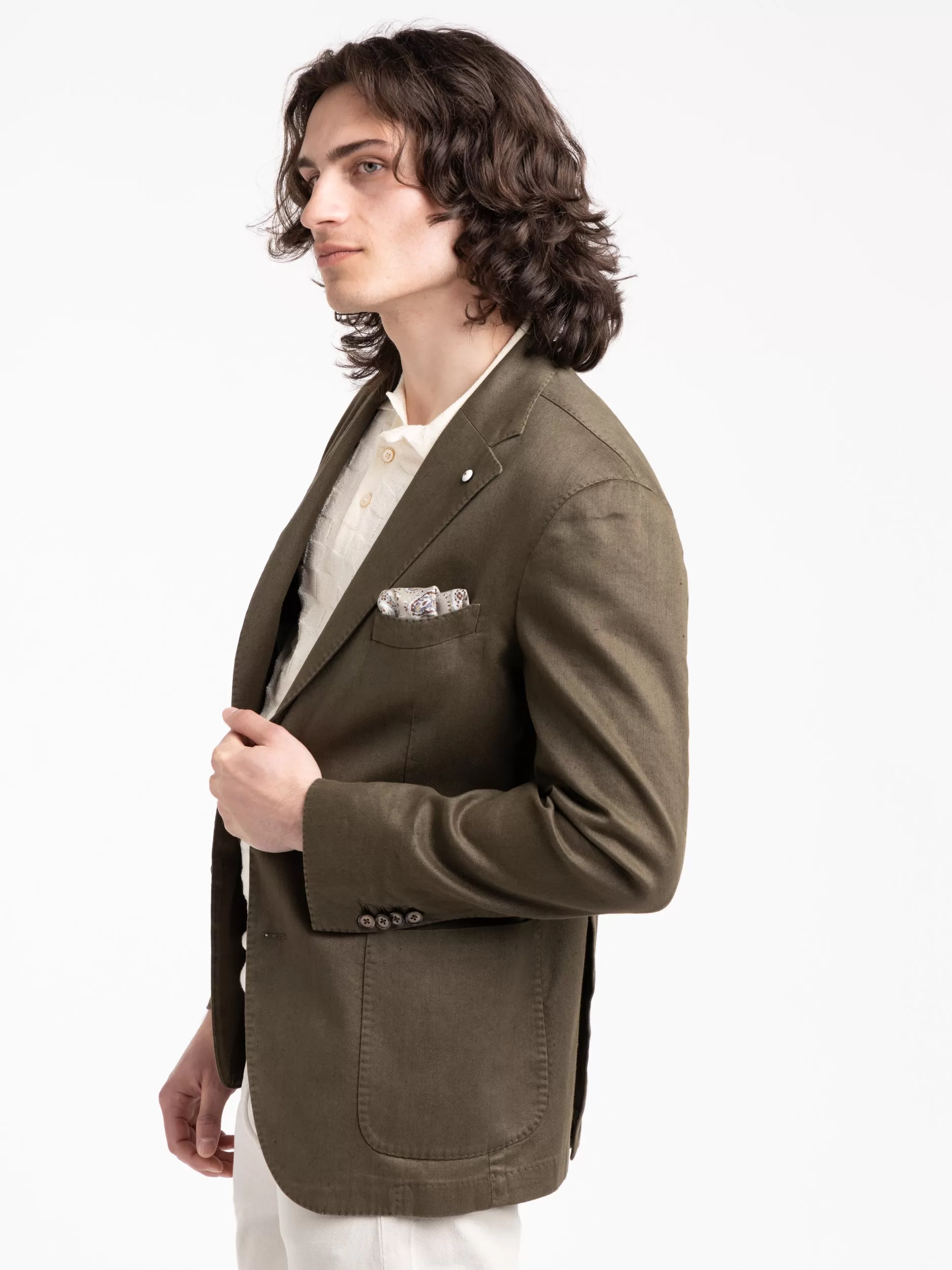 Dark Green Garment-Dyed Jack Sport Jacket