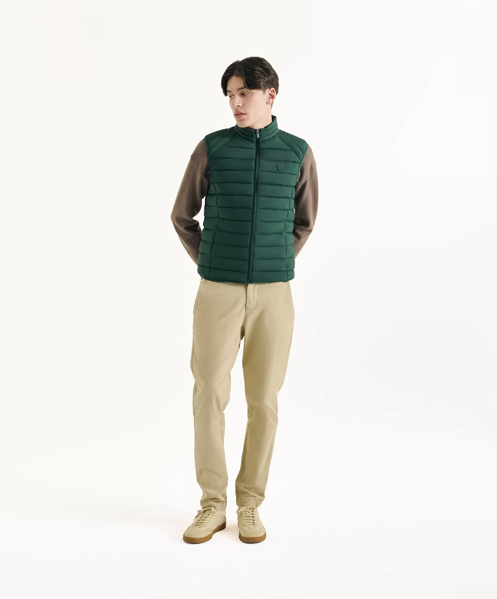 Deep forest Arafo stretch sleeveless puffer jacket