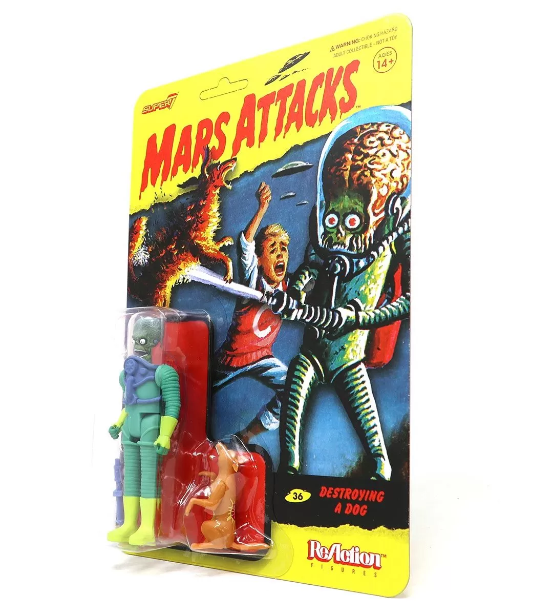 Destroying a dog - Mars Attacks - ReAction figures