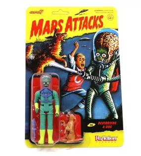 Destroying a dog - Mars Attacks - ReAction figures