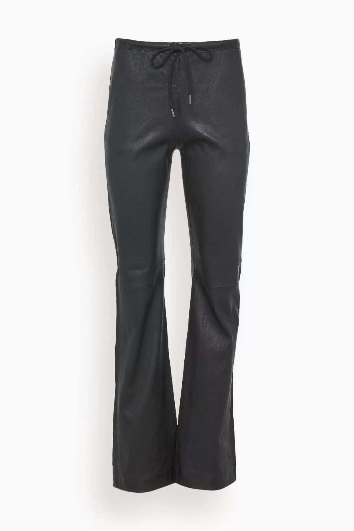 Drawstring Straight Leg Pant in Black