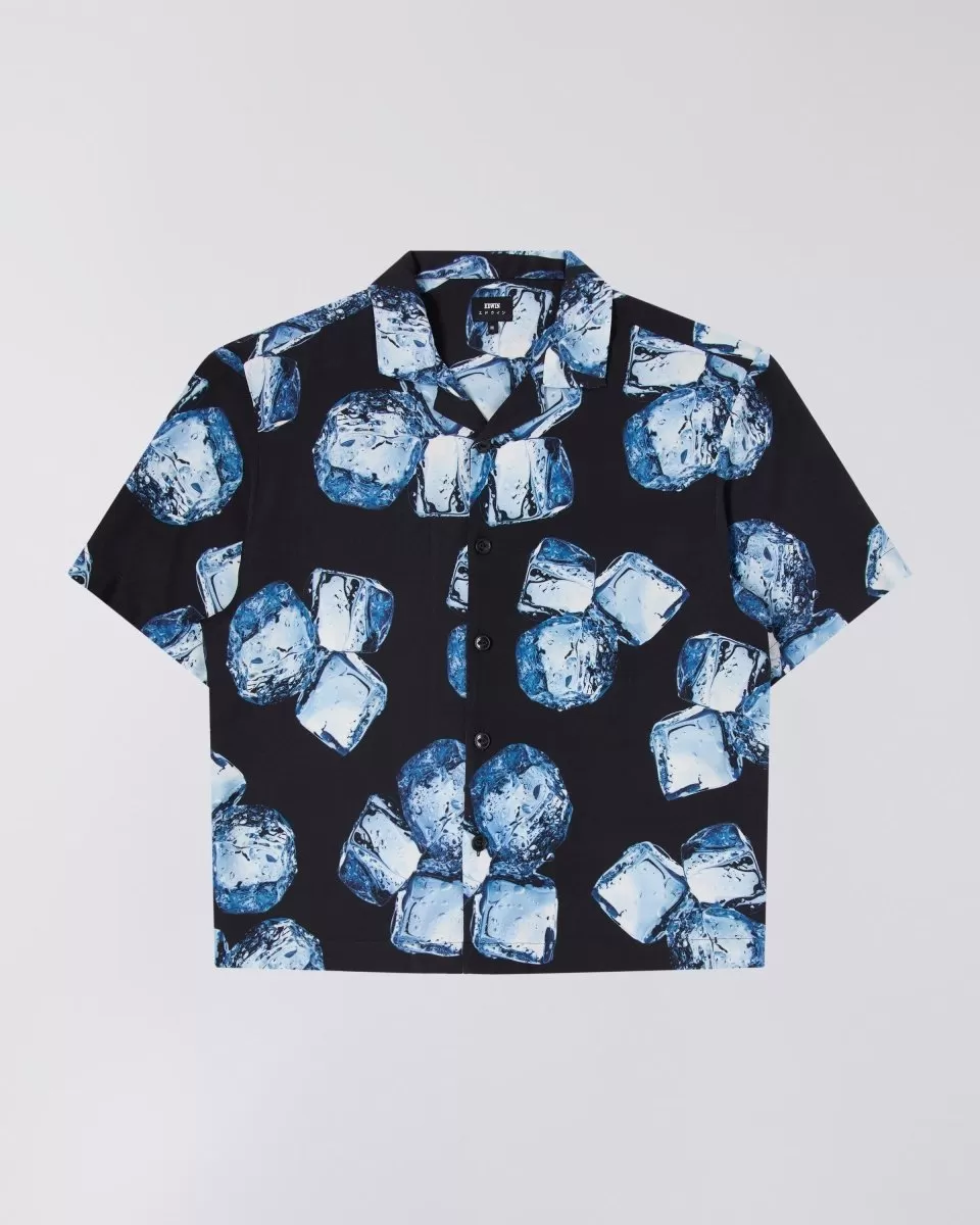 EDWIN ICE CUBE shirt SS - BLUE