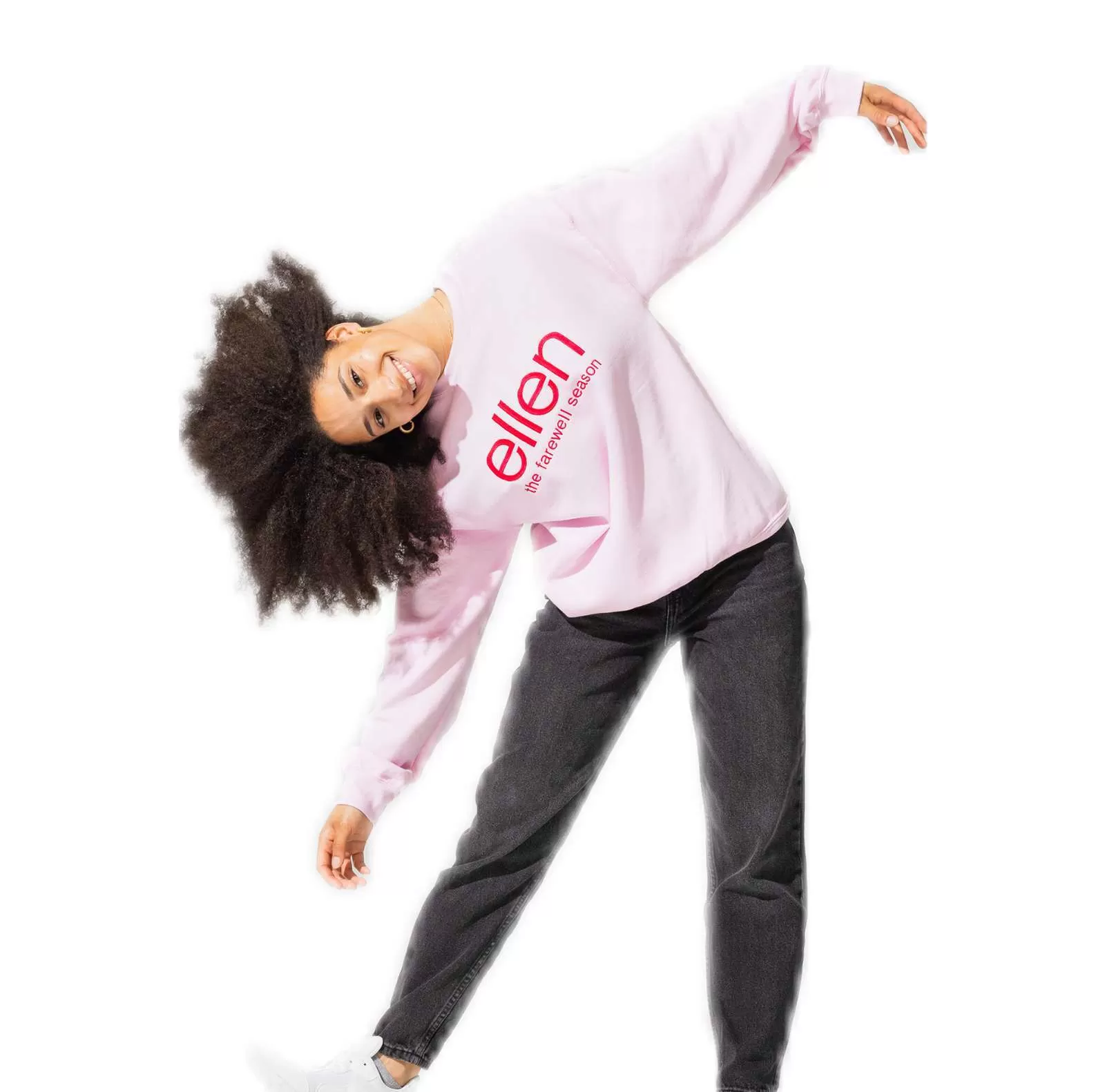 Ellen Show Crew Sweater - Pink