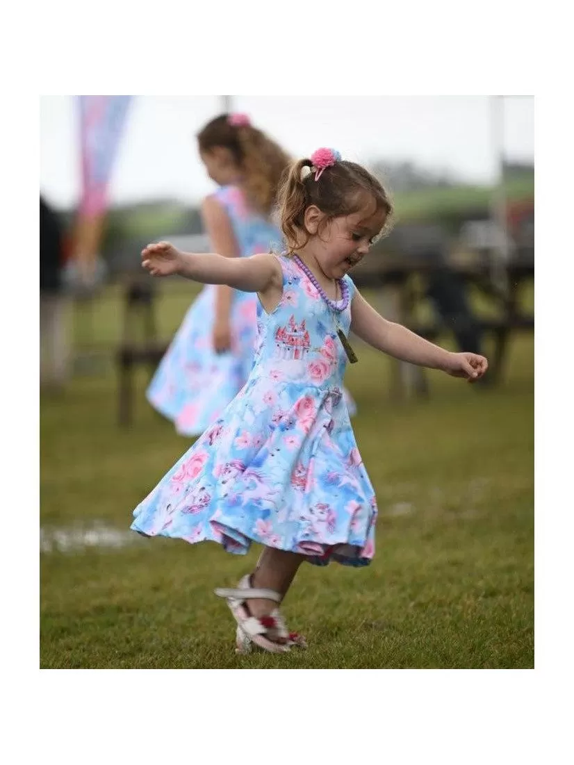 Fantasy Unicorns Kids' Skater Dress