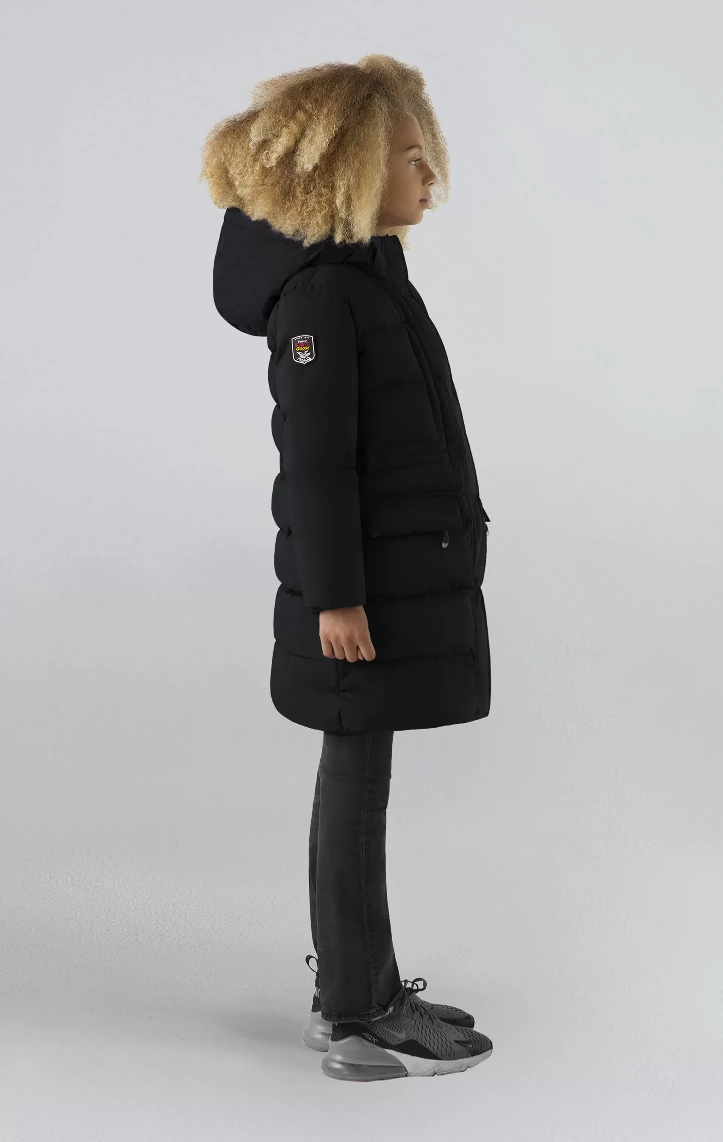 Fara Girl's Long Down Jacket