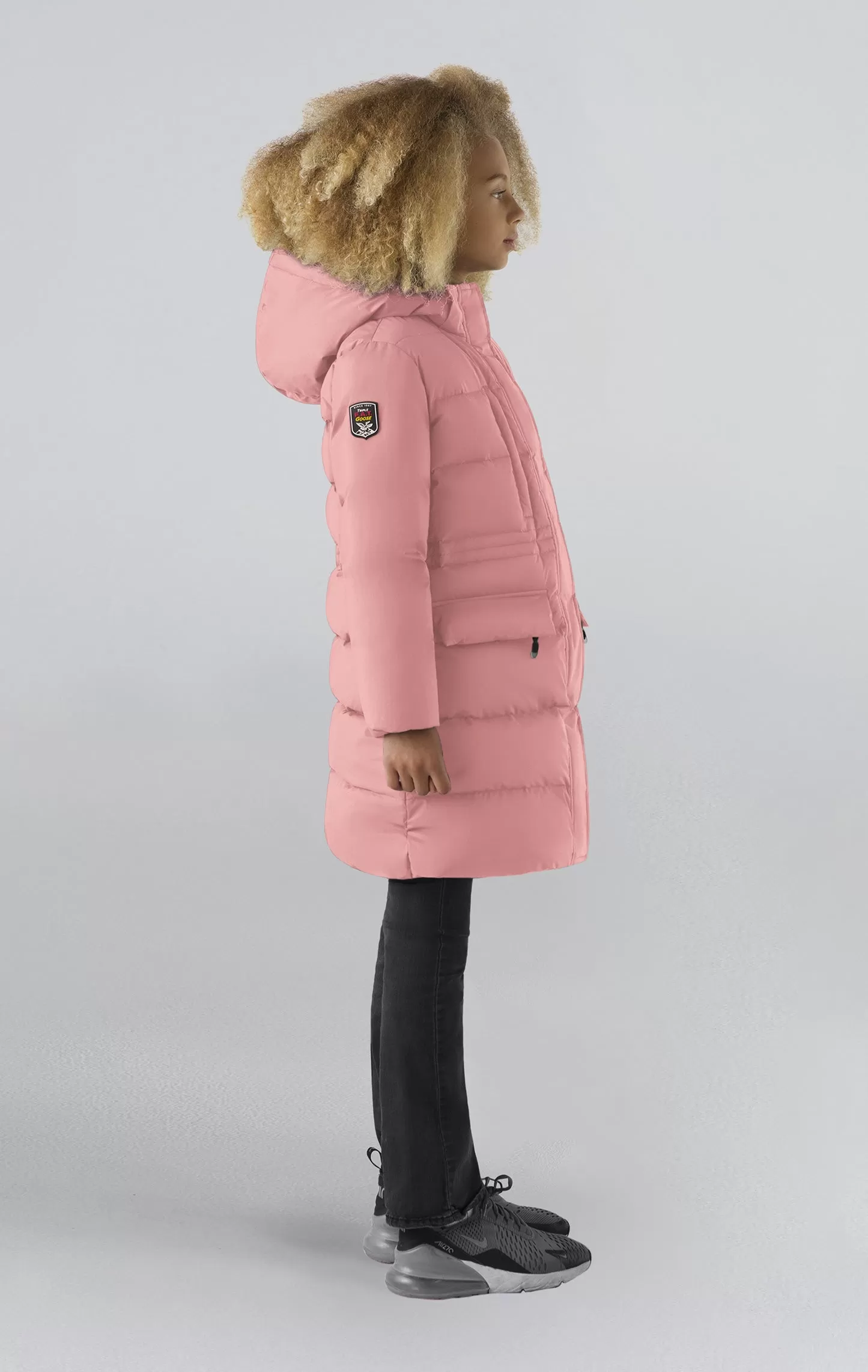 Fara Girl's Long Down Jacket