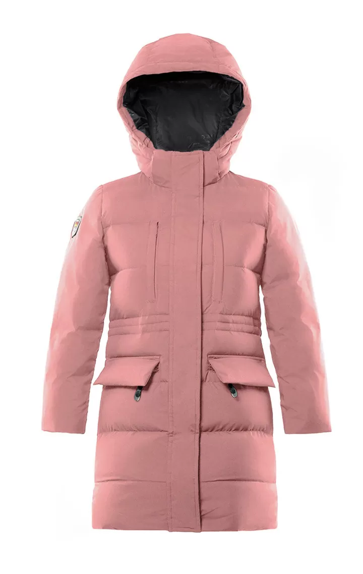 Fara Girl's Long Down Jacket