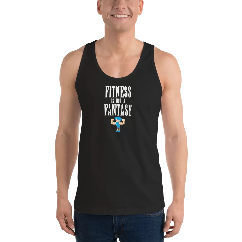 Fitness is not a Fantasy - 8-bit - Tank Top